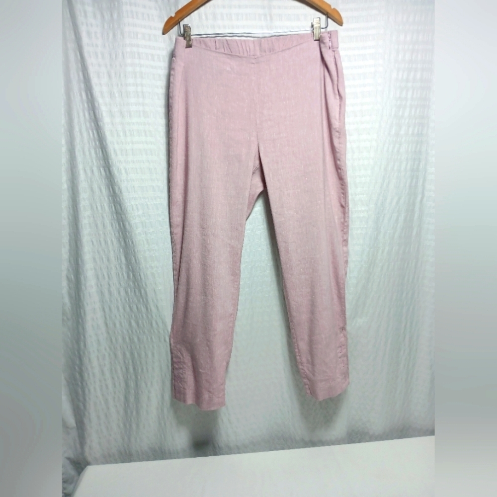 J.Jill Linen Stretch Ladies Ankle Pants. Size M